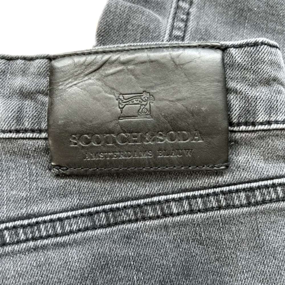 SCOTCH & SODA // Men's skim Jeans - Fallen Hero / Dark Gray / 36 - Picture 7 of 9